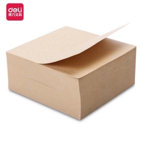 得力(deli)400张98*98mm简约牛皮纸便筏本便条本便签纸便签本子办公用品 21709