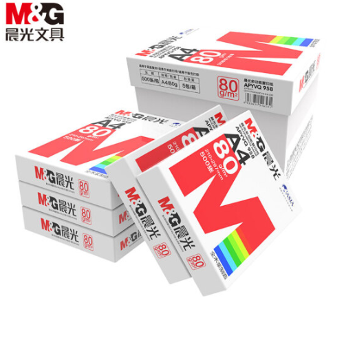 晨光(M&G)红晨光80g A4 复印纸 500张/包 5包/箱(2500张) APYVQ958
