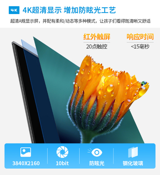 希沃（seewo）MC65FEA 教学一体机 交互式智能电子白板触控触摸屏一体机 65英寸单机+i7模块+智能笔+支架(图2)