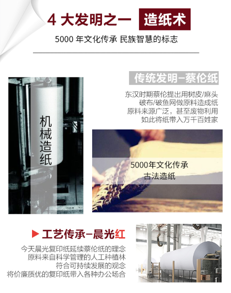 晨光(M&G)红晨光80g A4 复印纸 500张/包 5包/箱(2500张) APYVQ958(图2)